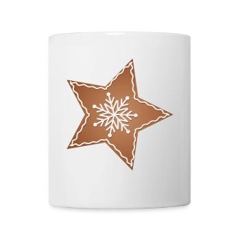 beautiful gingerbread star for christmas - Mug - white - Front