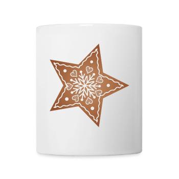 beautiful gingerbread star for christmas - Mug - white - Front