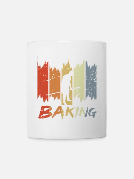Retro Backen - Tasse - Weiß