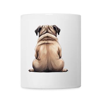 Mops - Tasse - Weiß - Vorne
