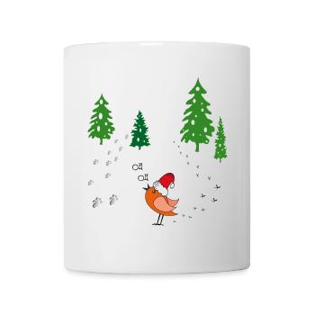 Winterwald Weihnachten - Tasse - Weiß - Vorne