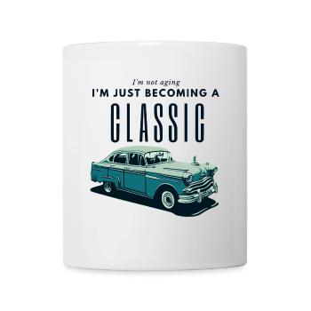 Oldtimer Zeitalter Nostalgie Design - Tasse - Weiß - Vorne