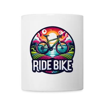 Ride Bike - Get on the bike, cyclist. - Mug - white - Front