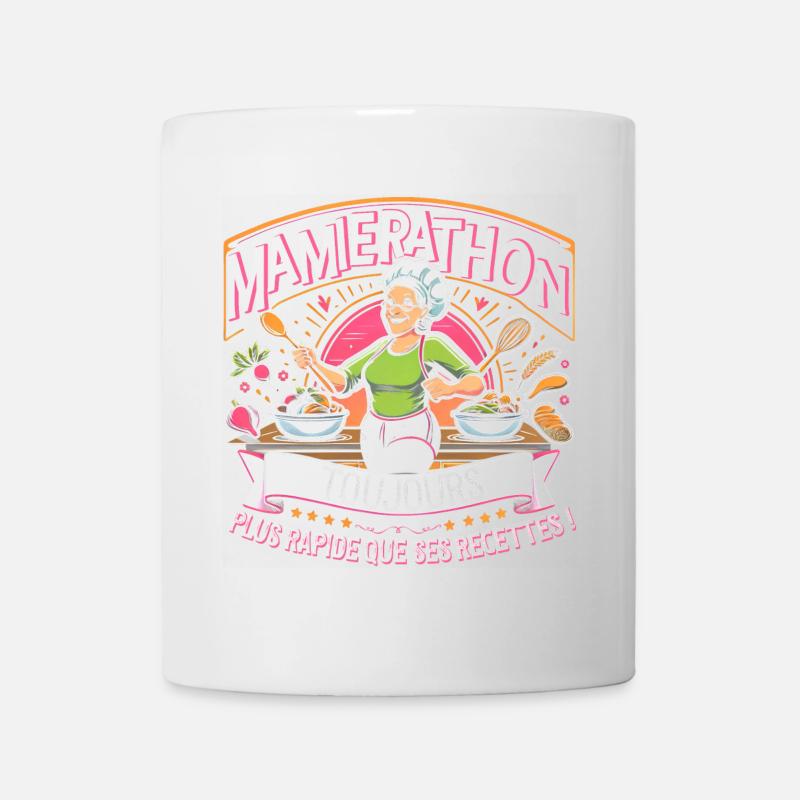 Mamierathon toujours plus rapide que ses recettes - Mug blanc - blanc