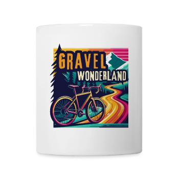 Vivid Gravel Bike Wonderland Bike Art - Mug - white - Front
