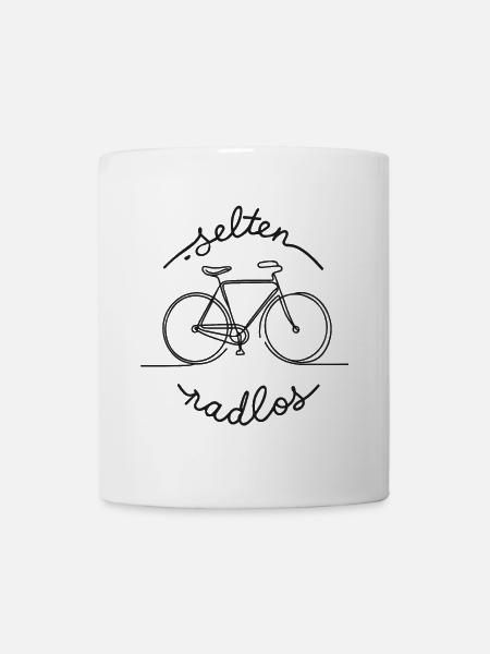 selten radlos radsport radfahren rad outdoor - Tasse - Weiß