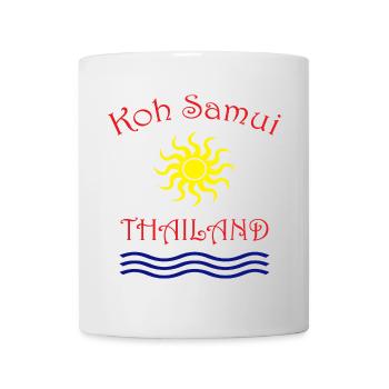 Conception du soleil et des vagues de Koh Samui - Mug blanc - blanc - Devant