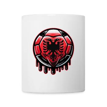 Albanien EM 2024: Stolzes Fußball-Design für Fans - Tasse - Weiß - Vorne