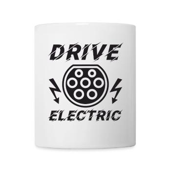 Drive Electric Type 2 Plug Supercharge Electric - Mug - white - Front