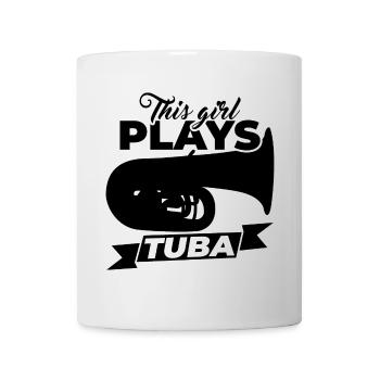 Tuba player - Mug - white - Front