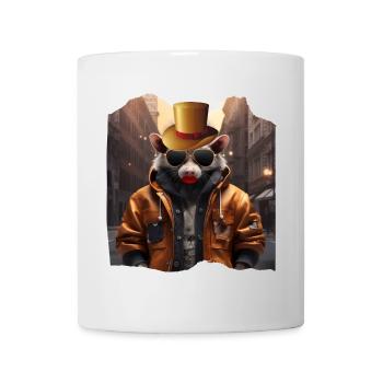Opossum de la ville - Mug blanc - blanc - Devant