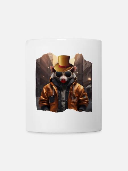 Stadt-Opossum - Tasse - Weiß