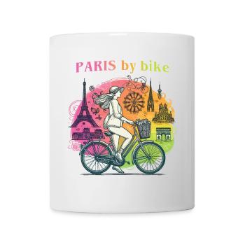 Paris by Bike Rainbow City Ride - Mug - white - Front