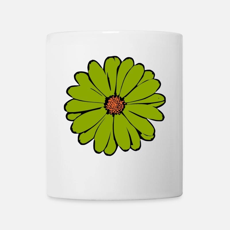 Blume grün Blume grüne Blumen st patrick's day  - Tasse - Weiß