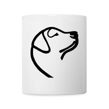 Esquisse du labrador noir - Mug blanc - blanc - Devant