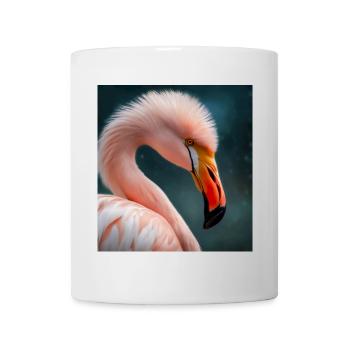 Flamant Rose - Mug blanc - blanc - Devant