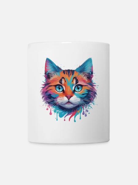 Niedliche Katze - Tasse - Weiß