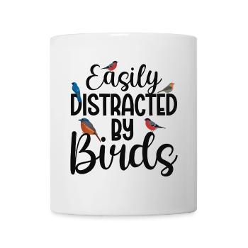 Easily Distracted by Birds - Mug - white - Front