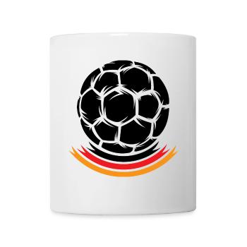 Ball Handball Kopf Deutschland Team Mannschaft EM - Tasse - Weiß - Vorne
