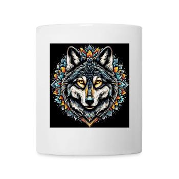 Loup - Mug blanc - blanc - Devant