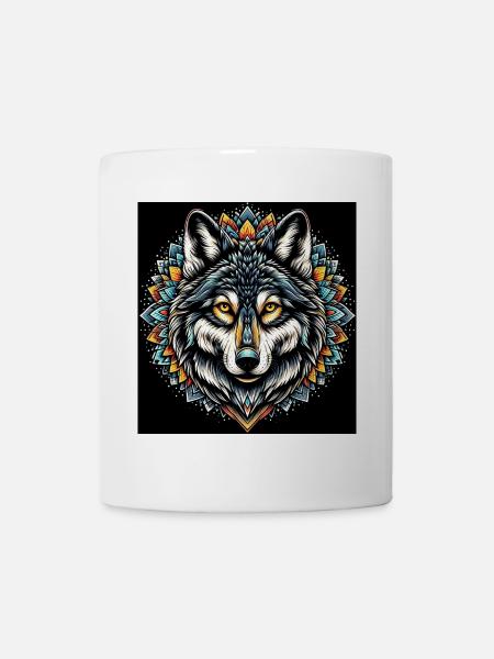 Wolf - Tasse - Weiß