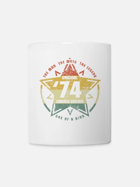 Birthday Star 1974 - '74 Original, Limited Edition - Tasse - Weiß