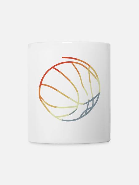 Basketball Retro Stil - Tasse - Weiß