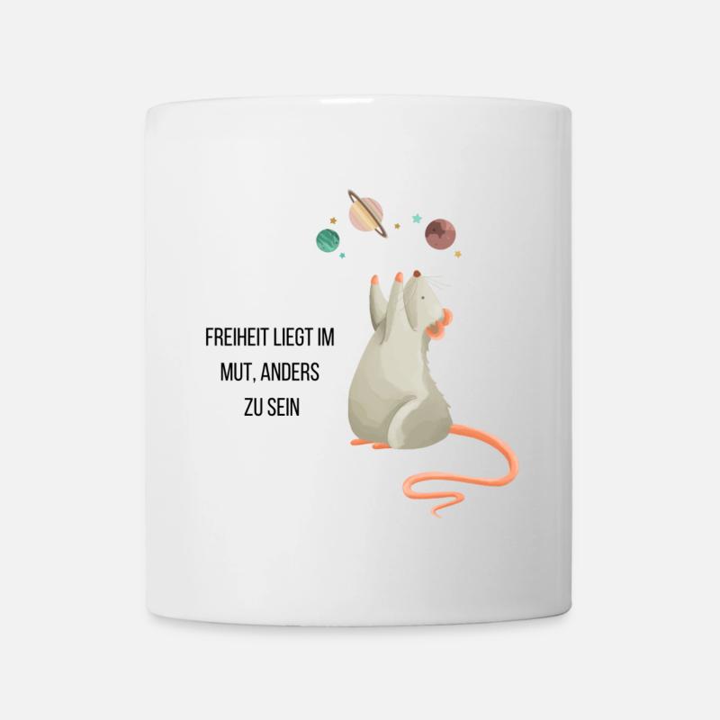Souris de l’espace - Mug blanc - blanc