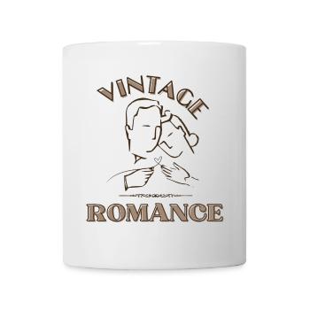 Vintage Kiss Line Art Romance - Mug - white - Front