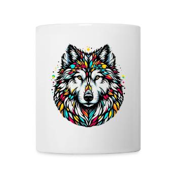 Loup - Mug blanc - blanc - Devant
