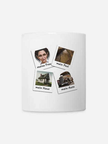 Anti-show-off motif - Mug - white