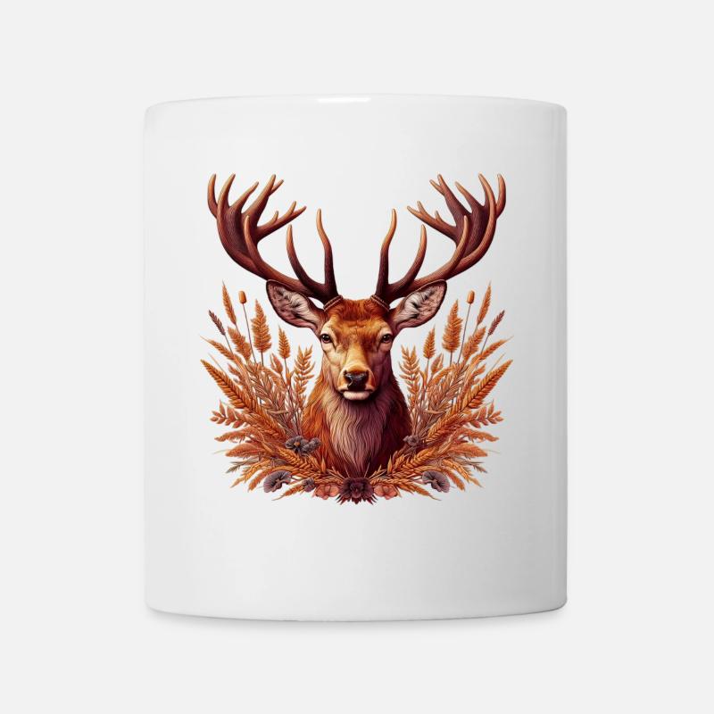 Hirsch - Tasse - Weiß