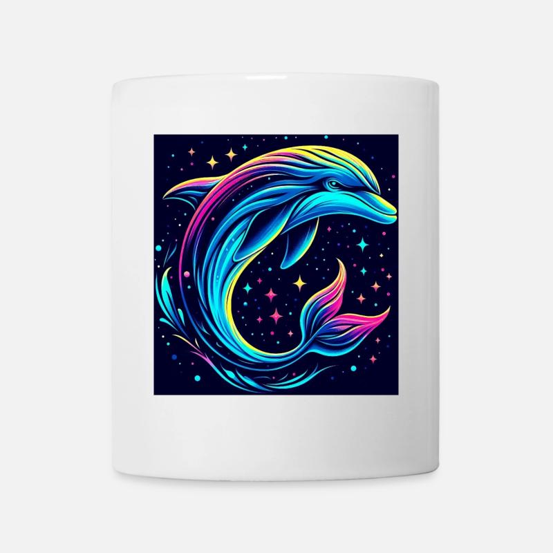 Delfin - Tasse - Weiß