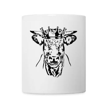 Kuh Krone Ochse Bulle Weide Tier Wilsigns - Tasse - Weiß - Vorne
