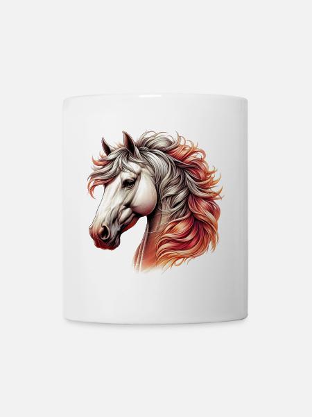 Pferd - Tasse - Weiß