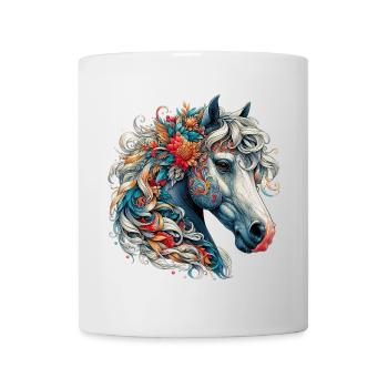 Cheval - Mug blanc - blanc - Devant