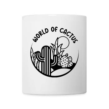 Kaktus Pflanzen Natur Landschaft Wüste Sonne Icon - Tasse - Weiß - Vorne