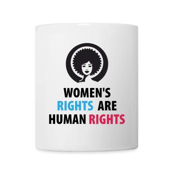 Les droits des femmes sont des droits humains - Mug blanc - blanc - Devant