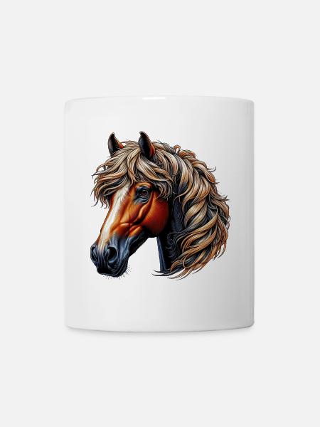 Pferd - Tasse - Weiß