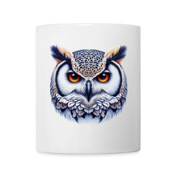 Hibou - Mug blanc - blanc - Devant