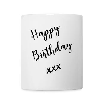 Alles Gute zum Geburtstag - Tasse - Weiß - Vorne
