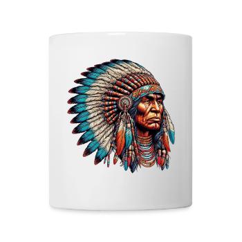 Amérindien Peau rouge d’Amérique - Mug blanc - blanc - Devant
