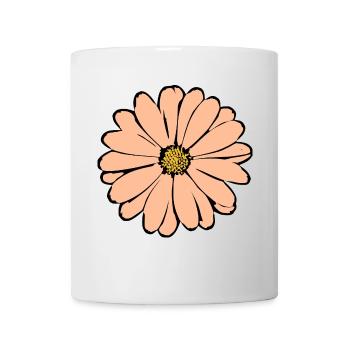 Blume pastell Blume Blumen pastell Blumen - Tasse - Weiß - Vorne