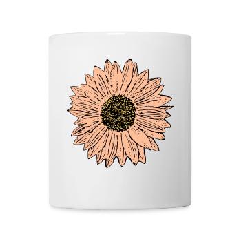 Blume pastell Blume Blumen pastell Blumen - Tasse - Weiß - Vorne