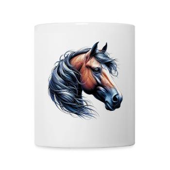 Cheval - Mug blanc - blanc - Devant