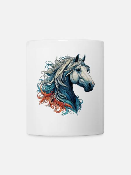 Pferd - Tasse - Weiß