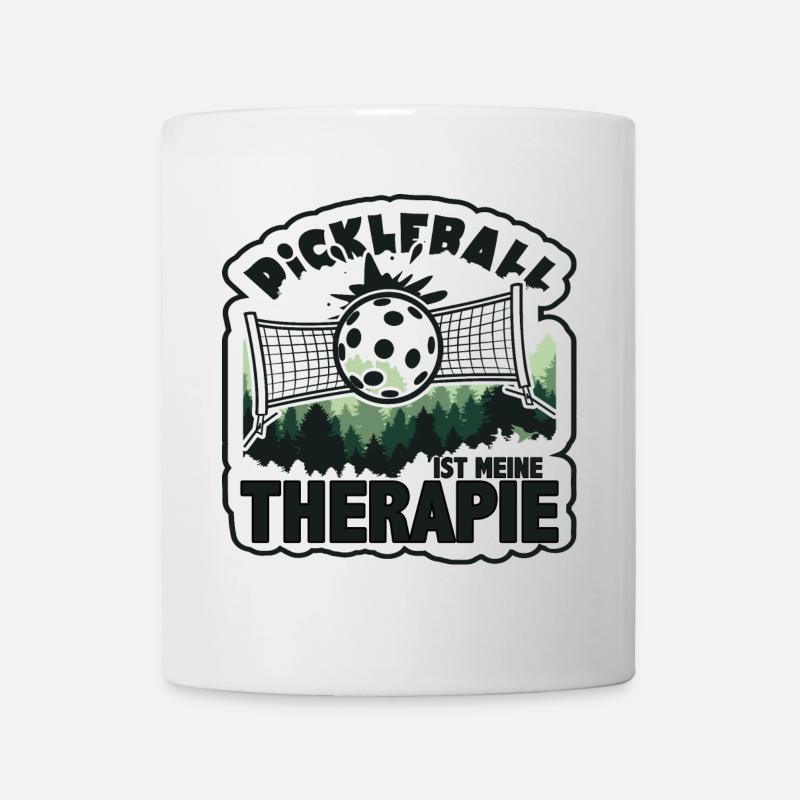 Pickleball Therapie Schläger Freizeitsport - Tasse - Weiß