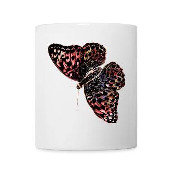 Aquarelle de papillon coloré - Mug blanc - blanc - Devant