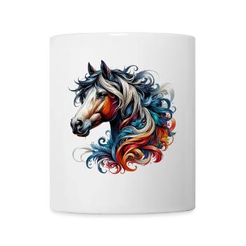 Pferd - Tasse - Weiß - Vorne