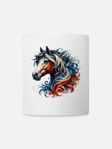 Pferd - Tasse - Weiß